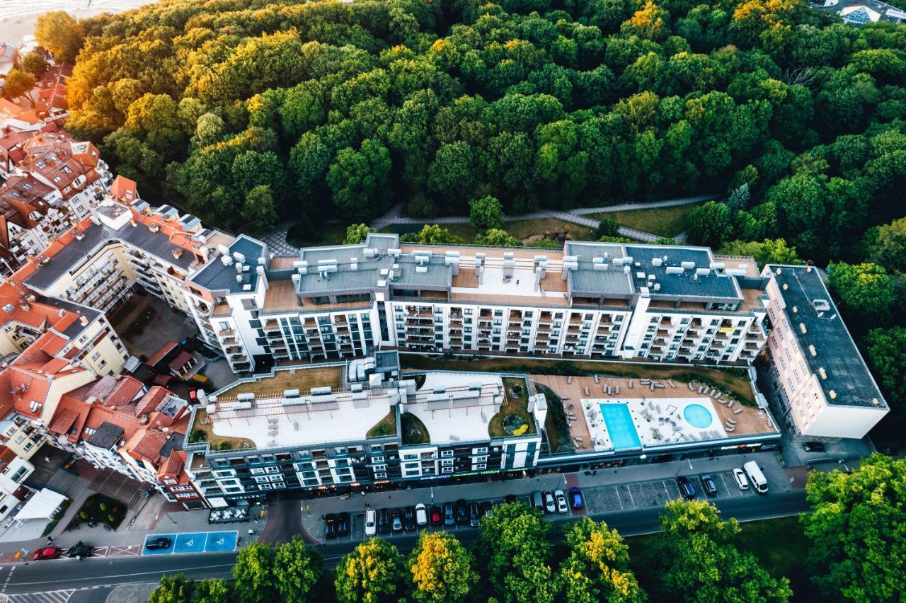 Nadmorskie Tarasy Pink&Blue Z Prywatnym Tarasem Basen Kryty&Zewnetrzny Infinity Silownia Sala Zabaw Kolobrzeg Exterior photo